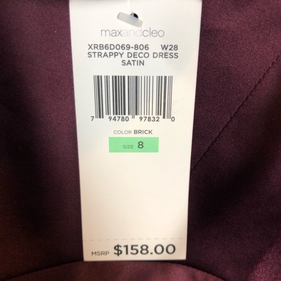 NWT | Max & Cleo | Satin Dress - Picture 7 of 8